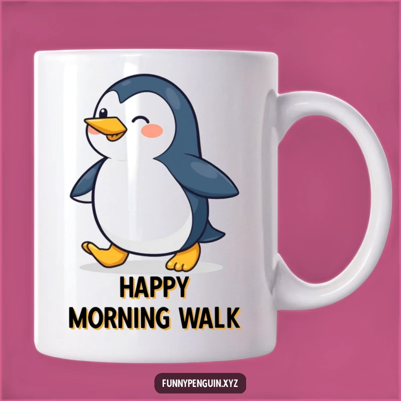 Funny Penguin Mug: Waddling Penguin, Cheerful Gift for Penguin Lovers