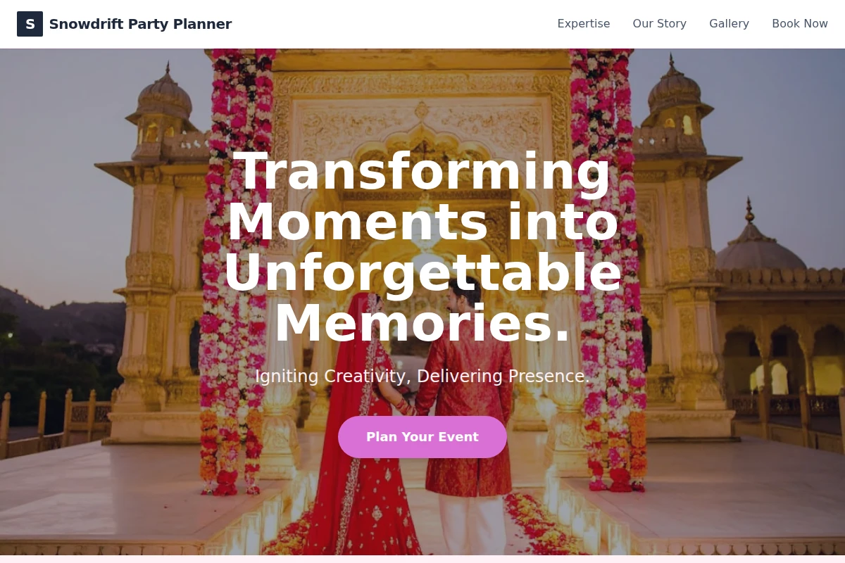 Snowdrift Party Planner