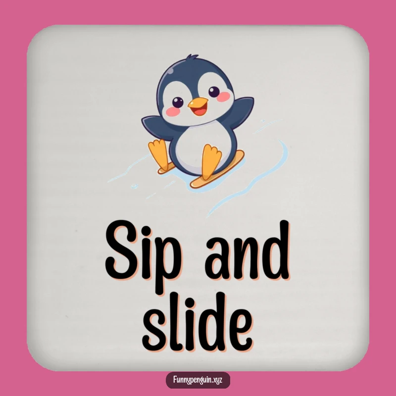 Funny Kawaii Penguin Sliding Coaster - Joyful Winter Surface Protection