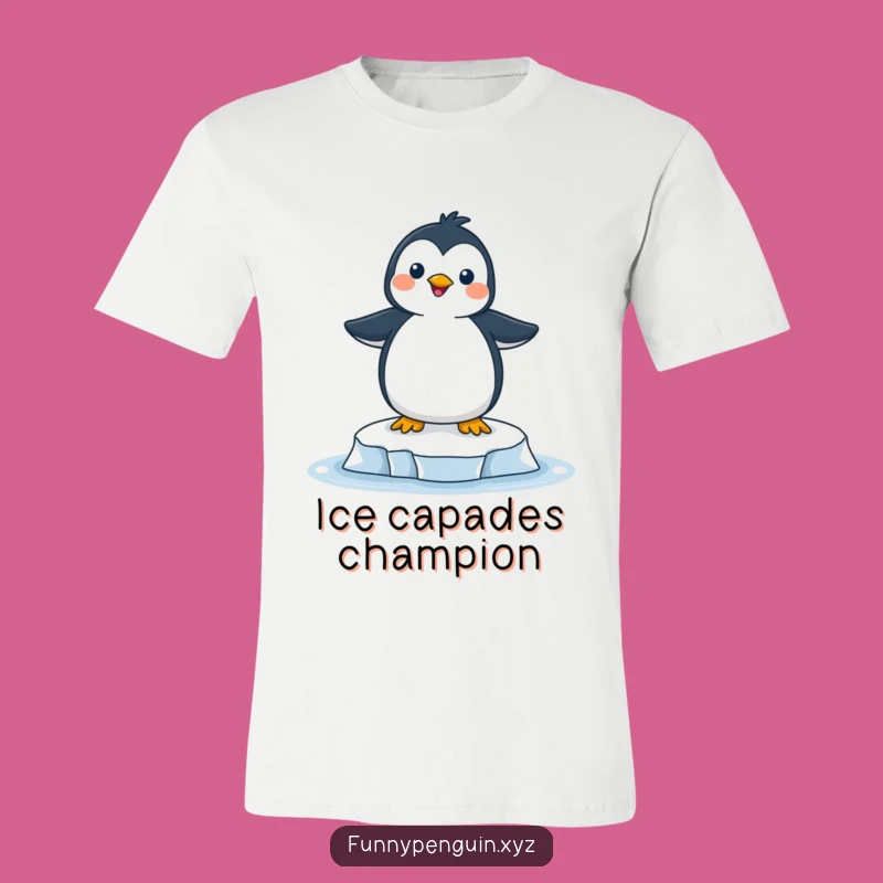 Funny Joyful Penguin T-Shirt - Hilarious Ice Floe Apparel Gift