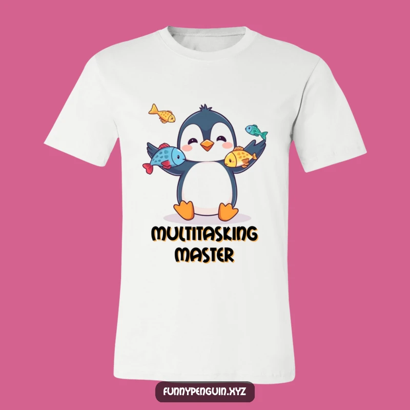 Funny Penguin T-Shirt: Juggling Penguin, Talented Comedian Tee