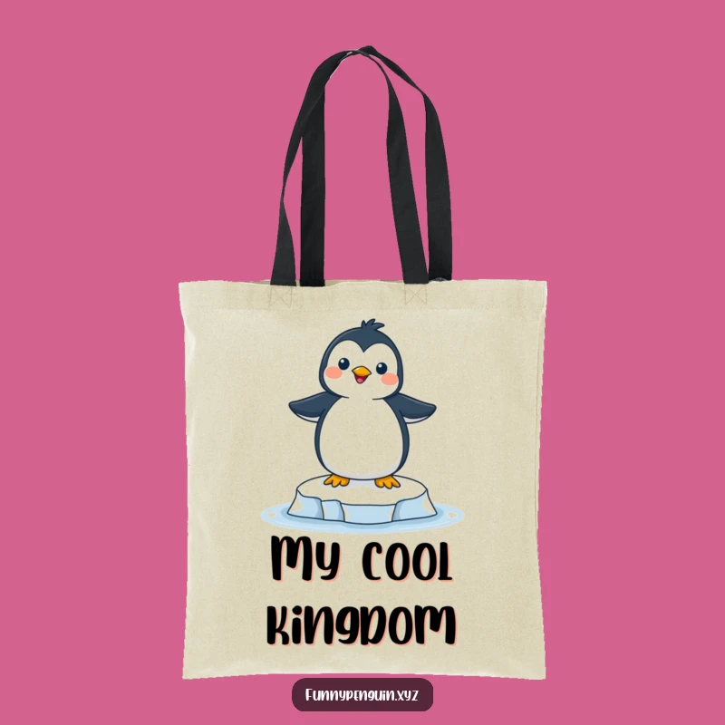 Funny Joyful Penguin Tote Bag - Chic Ice Floe Accessory Gift